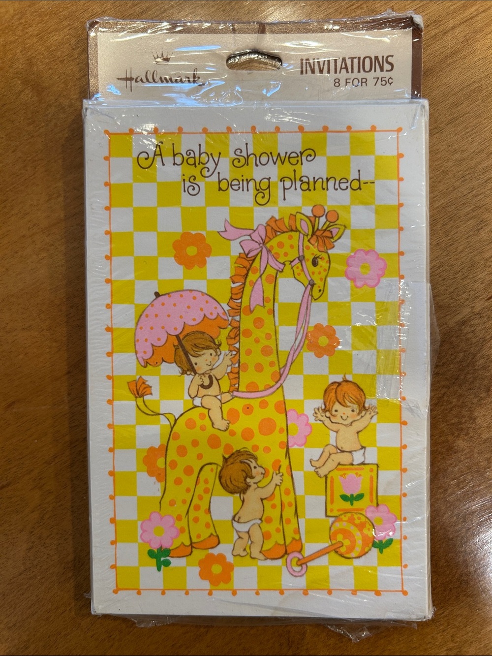 Vintage Hallmark Baby Shower Invitation Cards